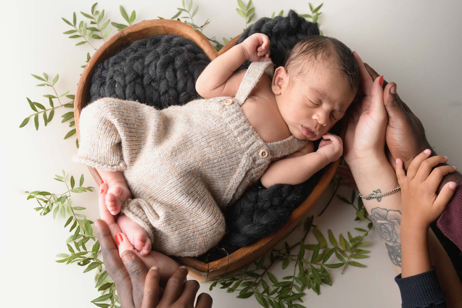 Photo de bébé studio